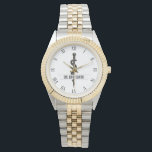 Professional Medical Asclepius Black Simple Name Watch<br><div class="desc">Professional elegant clean business design for medical purposes featuring precious noble black Asclepius symbol. Perfect for any business company related to healthcare industry: medical practice,  medical office,  doctor office,  pharmaceutical industry,  drugstore,  clinic and hospital. For hospital staff,  clinic employees,  physicians,  registered nurses; classy,  noble,  elegant and precious.</div>