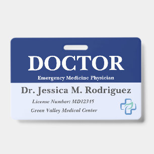 Professional Medical Doctor Surgeon Physician Badge