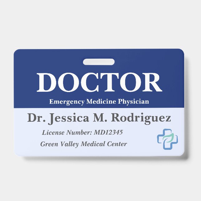 Professional Medical Doctor Surgeon Physician Badge (Front)