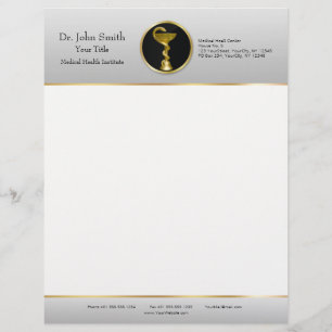 Professional Medical Gold Hygieia Bowl Letterhead