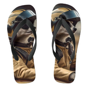 Professional Meerkat Racing Driver, badge Flip Flops
