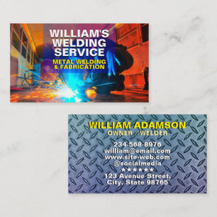 Professional Metal Fabrication & Welding Business Card
