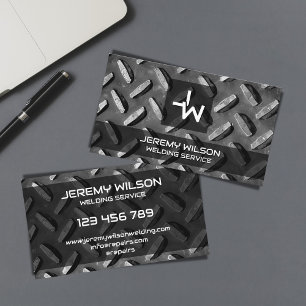 Professional Metal Welder Construction Handyman Business Card