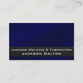Professional Metal Welding Fabrication Contractor Business Card