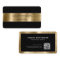Professional Metallic Gold Black Simple Elegant QR