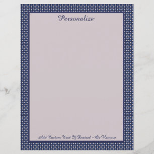 Professional Midnight Blue Border Personalize