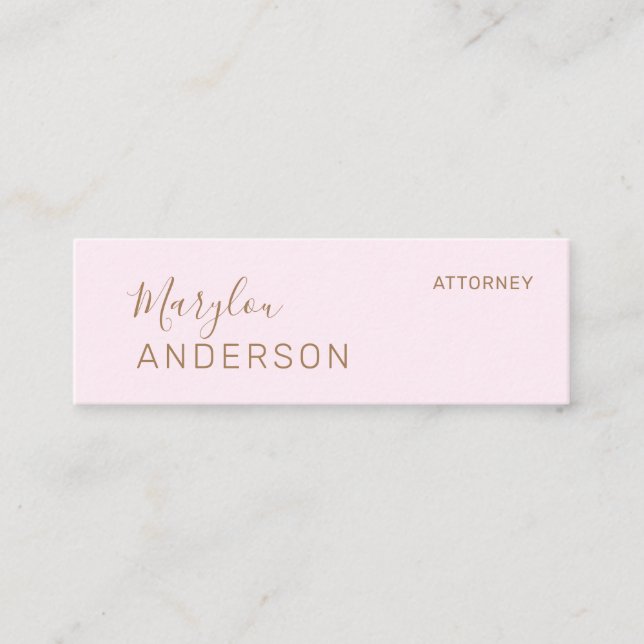 Professional  - mini business card (Front)