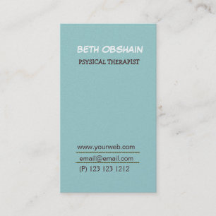 Professional Minimal Cool Unique Trendy Foam Blue Business Card