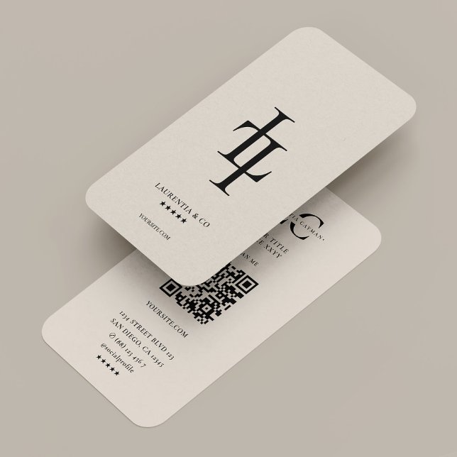 Professional Minimal L Monogram Logo Sand Business Card (Professional Minimal L Monogram Logo Sand Business Card
)