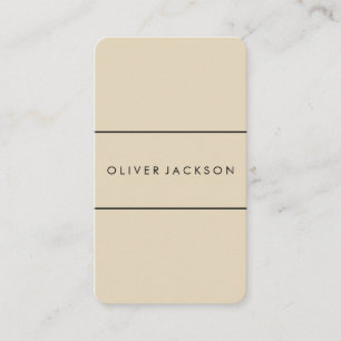 Professional Minimalist Accent Lines Business Card