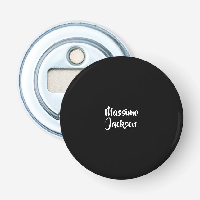 Professional Minimalist Add Name Personalized Bottle Opener (Front)