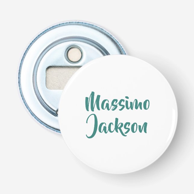 Professional Minimalist Add Name Personalized Bottle Opener (Front)
