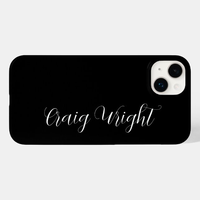 Professional Minimalist Add Name Personalized Case-Mate iPhone Case (Back (Horizontal))