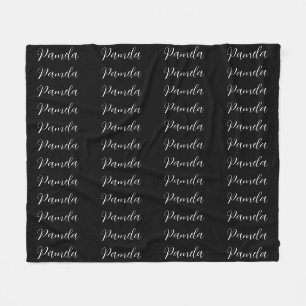 Professional Minimalist Add Name Personalized Fleece Blanket