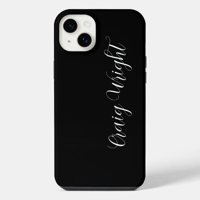 Professional Minimalist Add Name Personalized iPhone Case (Back)