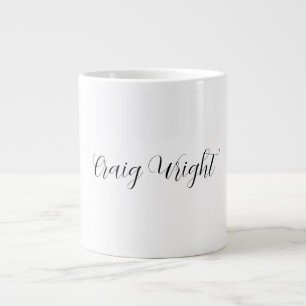 Professional Minimalist Add Name Personalized Large Coffee Mug