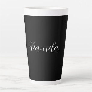 Professional Minimalist Add Name Personalized Latte Mug