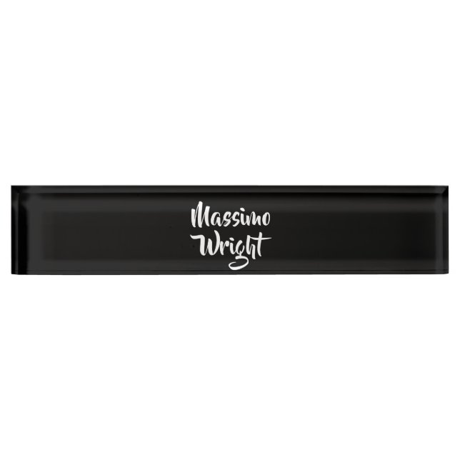 Professional Minimalist Add Name Personalized Nameplate (Front)