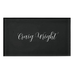 Professional Minimalist Add Name Personalized Tag