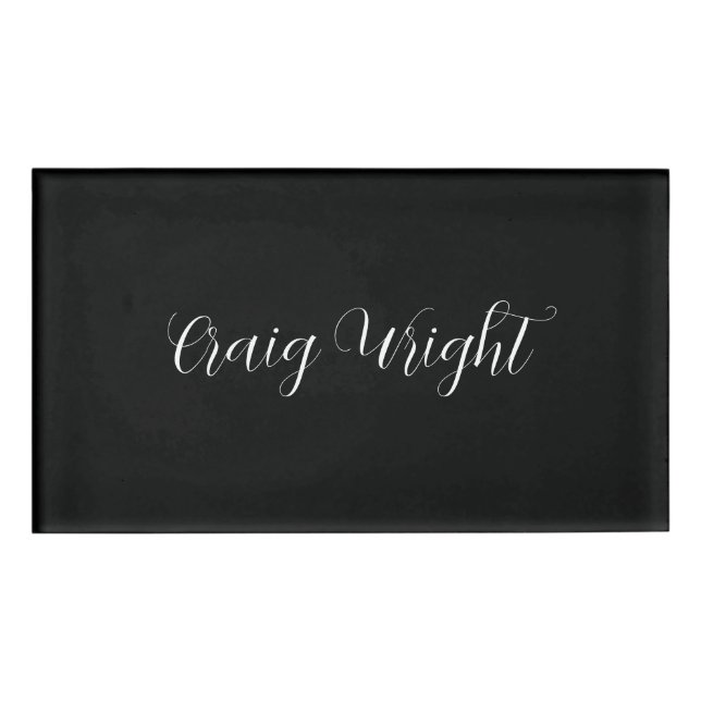 Professional Minimalist Add Name Personalized Tag (Front)