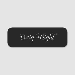 Professional Minimalist Add Name Personalized Tag