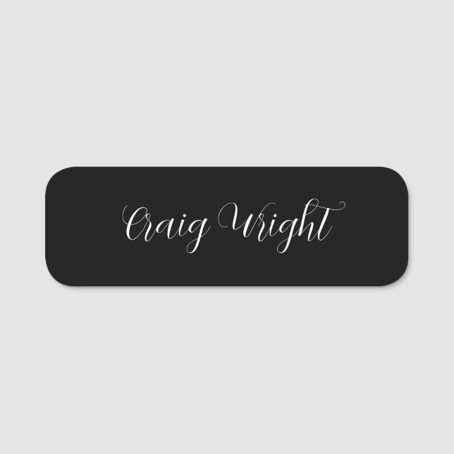 Professional Minimalist Add Name Personalized Tag (Front)