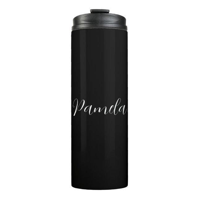 Professional Minimalist Add Name Personalized Thermal Tumbler (Front)