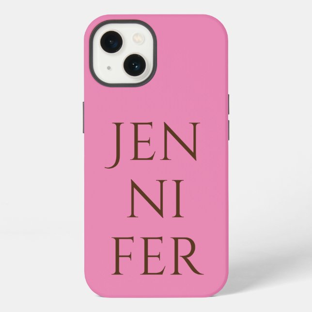 Professional minimalist add your name iPhone case (Back)