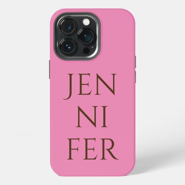 Professional minimalist add your name iPhone case (Back)