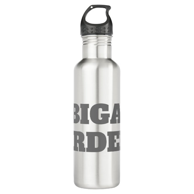 Professional minimalist bold modern custom plain 710 ml water bottle (Front)