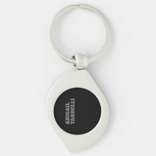 Professional minimalist bold modern custom plain keychain