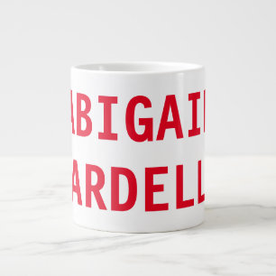 Professional minimalist bold modern custom plain large coffee mug
