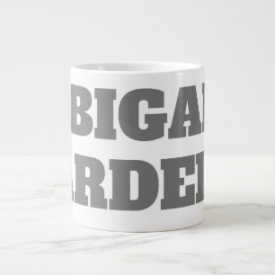Professional minimalist bold modern custom plain large coffee mug