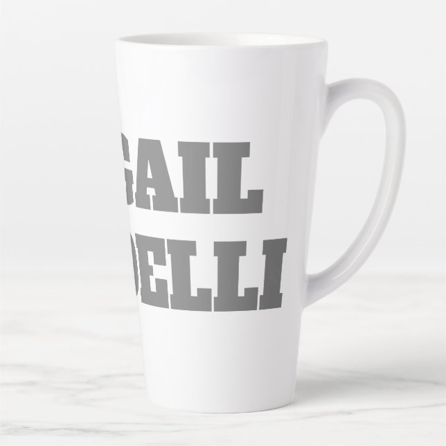Professional minimalist bold modern custom plain latte mug (Right)
