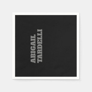 Professional minimalist bold modern custom plain napkin