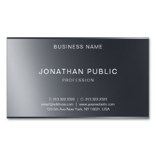 Professional Minimalist Design Modern Elegant Magnetic Business Card