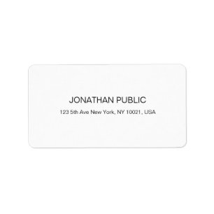 Professional Minimalist Elegant Template Address Label