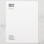 Professional Minimalist Elegant White Template Letterhead<br><div class="desc">Professional Minimalist Elegant White Template Modern Letterhead.</div>