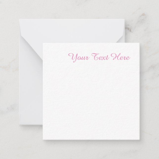 Professional minimalist feminine pink card (Front)