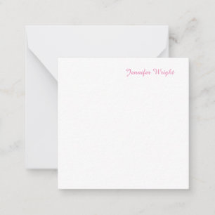 Professional minimalist feminine pink card