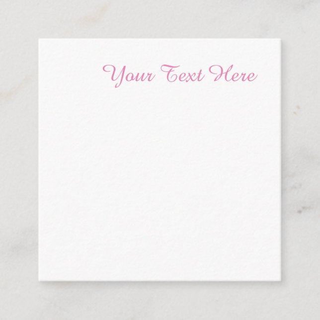 Professional minimalist feminine pink enclosure card (Front)