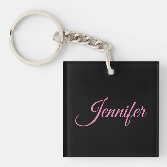 Professional minimalist handwriting classical keychain (Front)