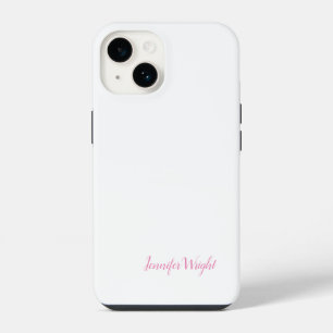 Professional minimalist handwriting feminine iPhone 14 case