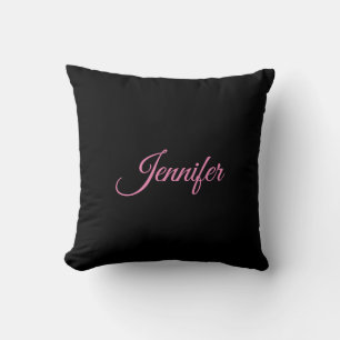 Professional minimalist handwriting feminine throw pillow