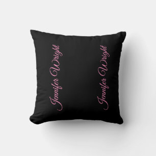 Professional minimalist handwriting feminine throw pillow