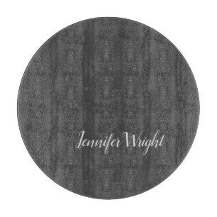 Professional minimalist handwriting grey cutting board