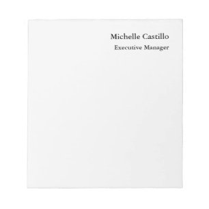 Professional Minimalist Light Grey Notepad