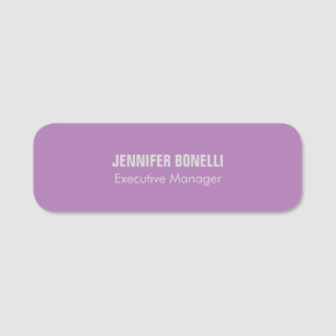 Professional minimalist modern add your name tag