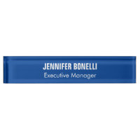 Professional minimalist modern blue add your name