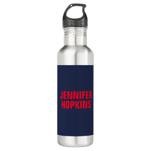 Professional minimalist modern blue red 710 ml water bottle